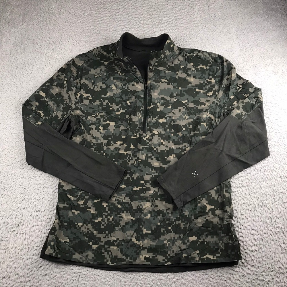 Lululemon Surge Warm Shield 1/2 Zip Pullover Mens XL Incognito Camo Green